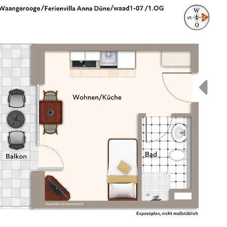 Apartmán Ferienvillen Anna Duene Ferienvillen Anna Duene 1-07 Wangerooge
